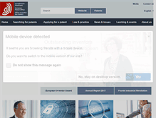 Tablet Screenshot of epo.org